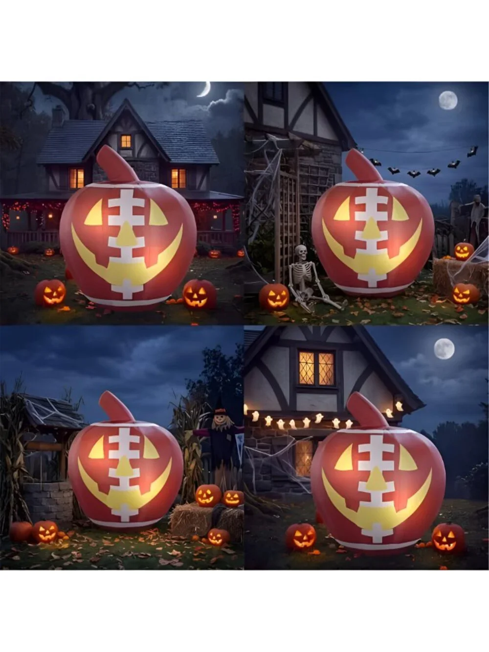 6ft Giant Halloween Inflatable Pumpkin Large Outdoor Decoration